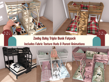 {KK} Zooby Triple Bunk Bed FATPACK
