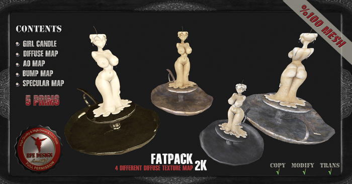 (Efe Design) Girl Candle Fatpack Fullperm 