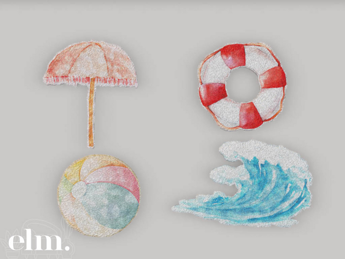 Elm. Summertime Rugs//Beach Days [PACK #2]