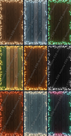 Illuminated Wood Panels Texture Collection
