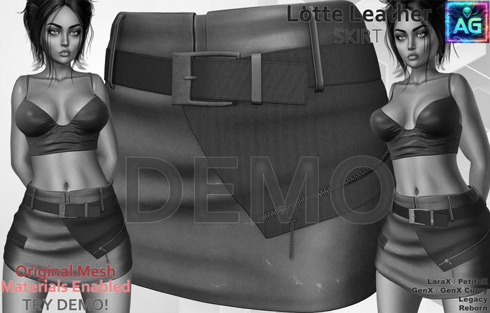 Lotte Skirt Denim DEMO