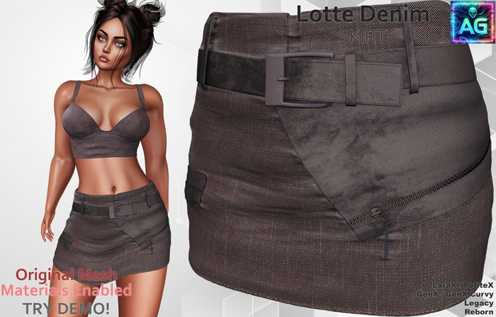 Lotte Skirt Denim Set 2