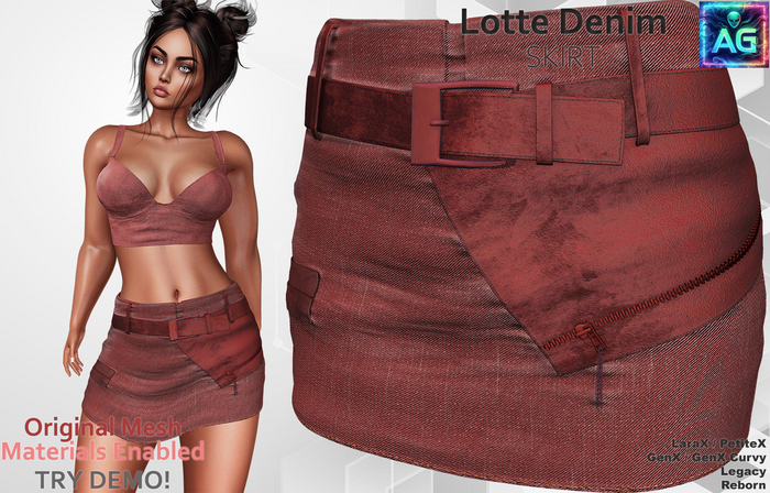 Lotte Skirt Denim Set 4