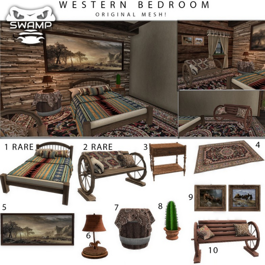 COMPLETE SET - {SWP} Western Bedroom - FULL SET