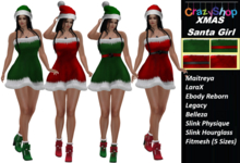 Crazy XMAS Santa Girl