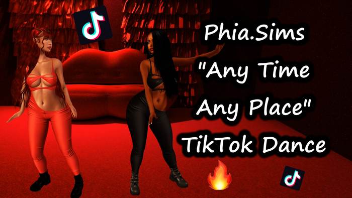 Phia.Sims Any Time Any Place TikTok Dance Animation
