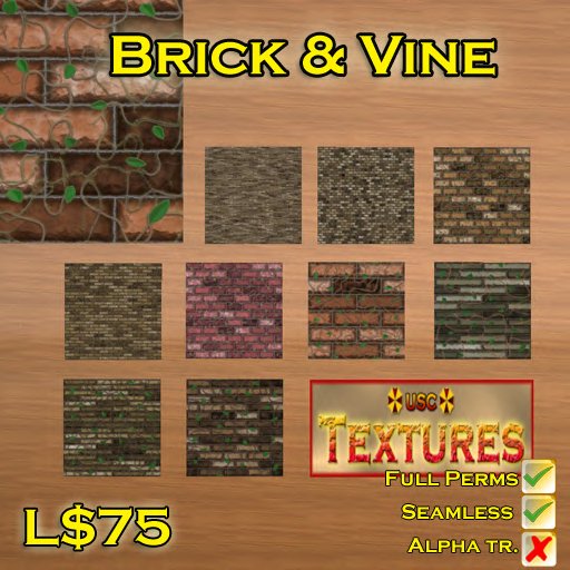 USC Textures - Brick & Vines
