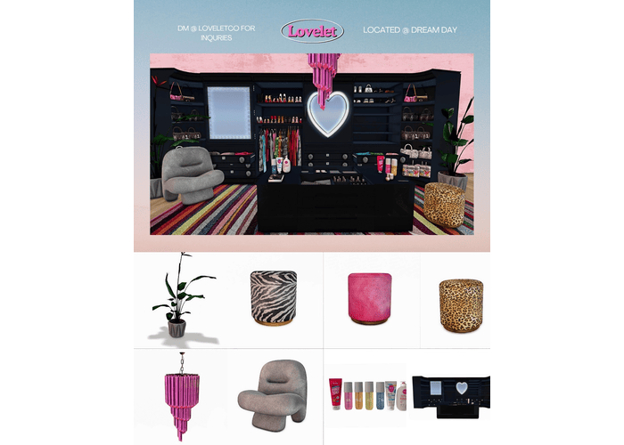 Lovelet- Matisse Stool [Pink]