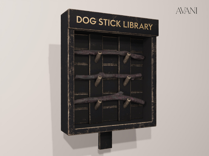 Avani Fido Collection Dog Stick Library, Dark