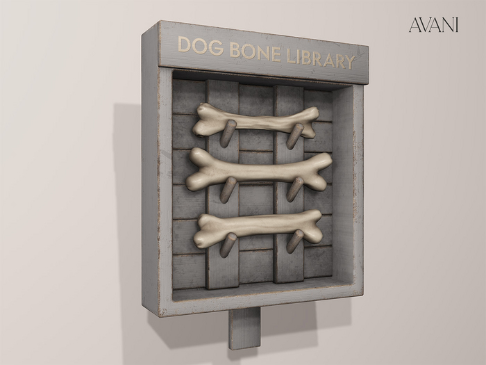 Avani Fido Collection Dog Bone Library, Light