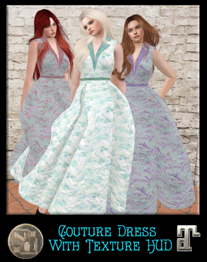 Haute Couture Dress with Texture HUD