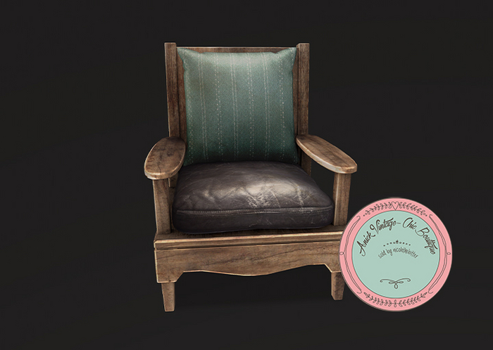 ionic : Outdoor Chair (Dark & Turquoise)