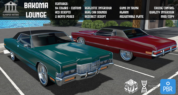 Olympus Motors | Bakoma Lounge [in 64+ colors] *PBR*