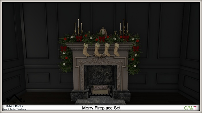 UR Merry Fireplace Set 