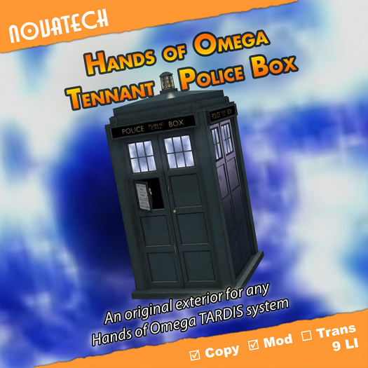 Hands of Omega (HoO) Exterior - Tennant Police Box