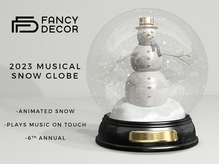 Fancy Decor: 2023 Musical Snow Globe