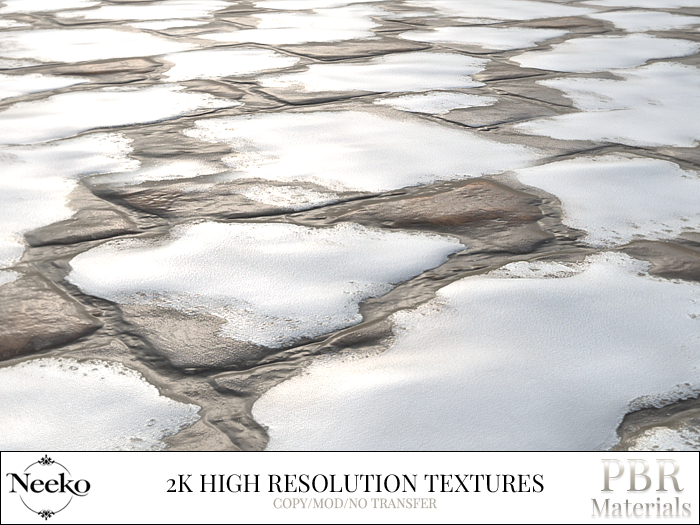 N: Snowed Pavement V2 - PBR Material