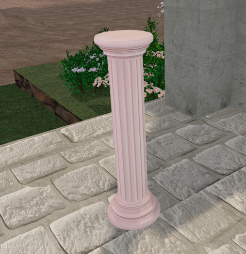 Pale Pink Pillar Column