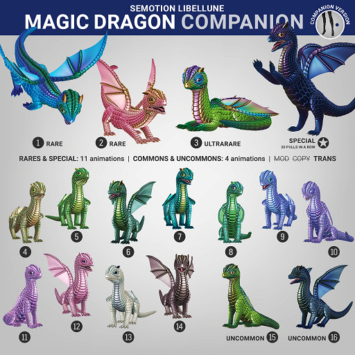 SEmotion Libellune Magic Dragon Companion COMMON 10