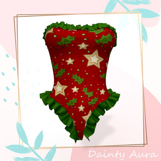 Christmas Ruffle Girl Swimwear