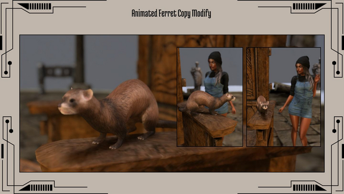 Animated Ferret Copy Modify
