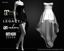 INDUSTRIA : 2 Part Dress with high-low (tulle) overskirt FP