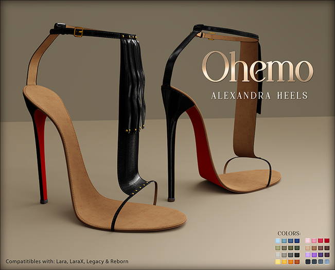 Ohemo - Alexandra fringe heels - FATPACK (Add me)