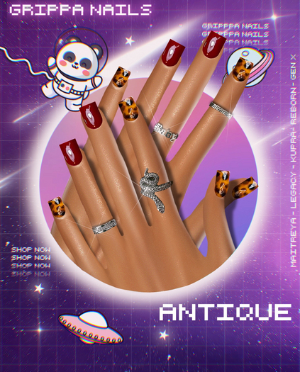 Grippa XS Shorties:: Antique Set