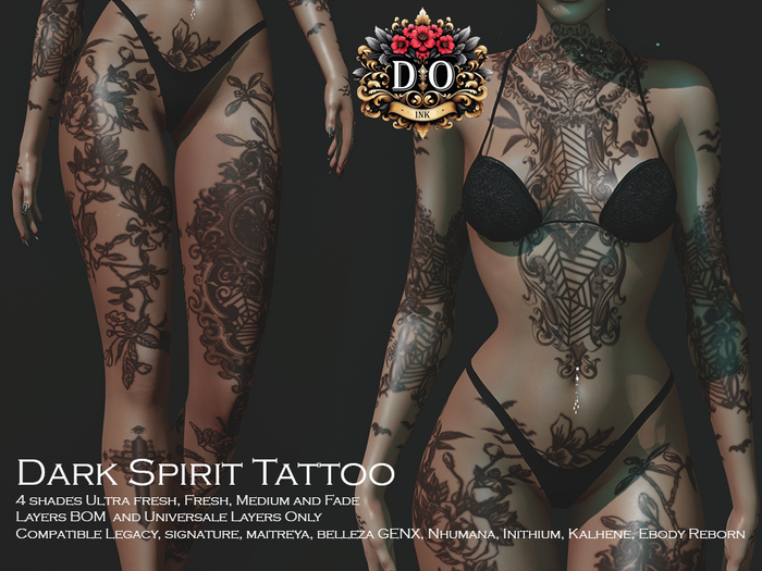 DO INK TATTOO DARK SPIRIT