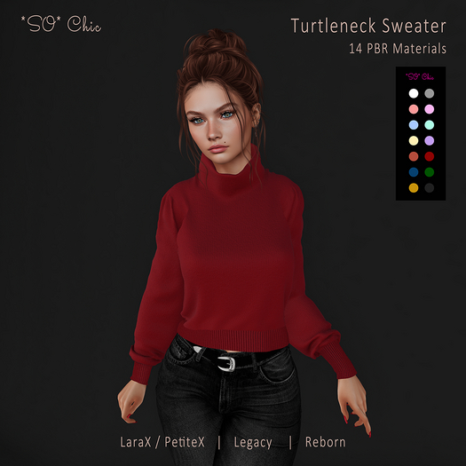 *SO* Chic Turtleneck Sweater - 15 Colors