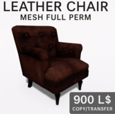 Leather Chair MESH FULL PERM New
