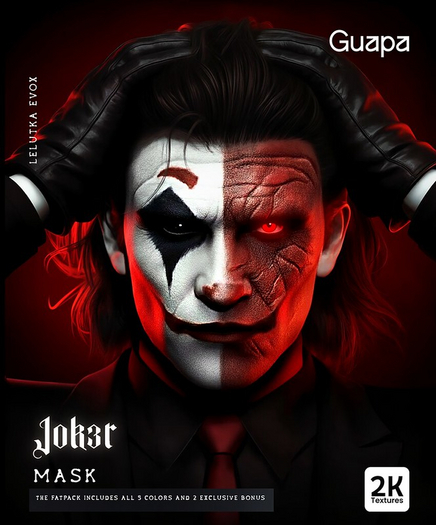 Guapa - Jok3r Mask For Lelutka Evox - Fatpack