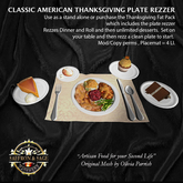 Saffon & Sage Am Classic Thanksgiving plate rezzer (see co-ordinating decor items in related items)