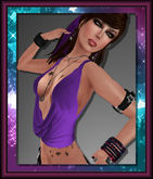 *Skyye* Waterfall Top - Purple - BOX