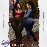 [GLAM GEAR] ~ FALL LUV JACKET& PANTS BROWN UNPACKER