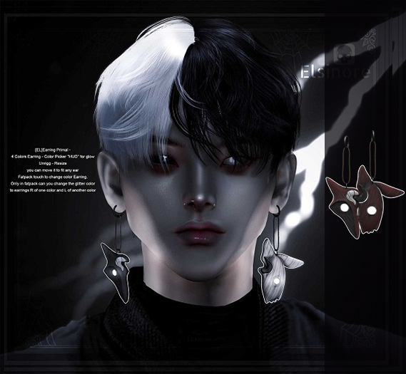 [EL]Earring Primal Red