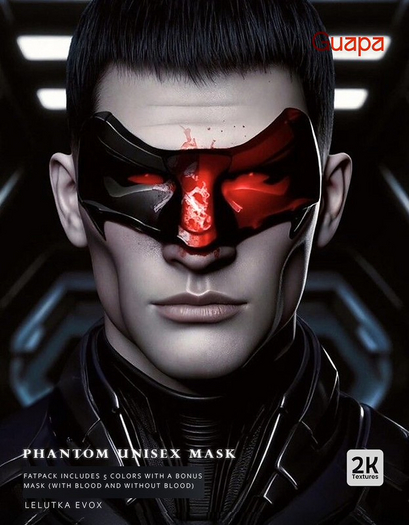 Guapa - Phantom Mask For Lelutka Evox - Fatpack