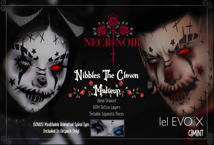 {NecroNoir} Nibbles The Clown Makeup