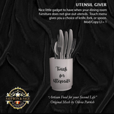 Saffron & Sage Utensil Giver - great for use with animations that don't supply silverware