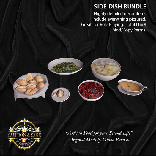 Saffron & Sage Side Dish Bundle (decor)