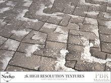 N: Snowed Pavement V3 - PBR Material
