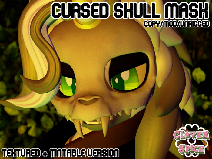 [Cloven Spice] Cursed Skull Mask