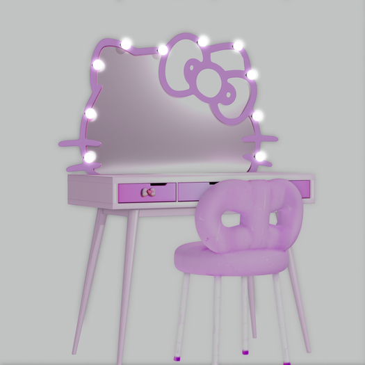 #Loveholic - PURPLE Rosie Vanity & Props