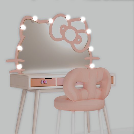 #Loveholic - TAN Rosie Vanity & Props