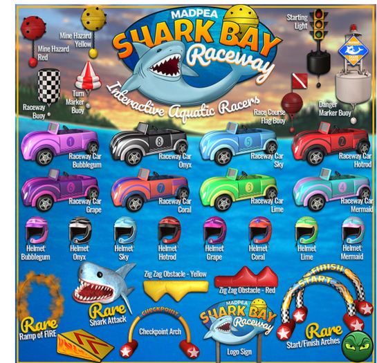 MadPea Shark Bay Raceway - Start/Finish Arches (t) RARE