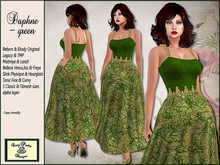 Crazy Pastry Designs Daphne Vintage Gown - green