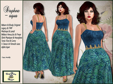 Crazy Pastry Designs Daphne Vintage Gown - aqua