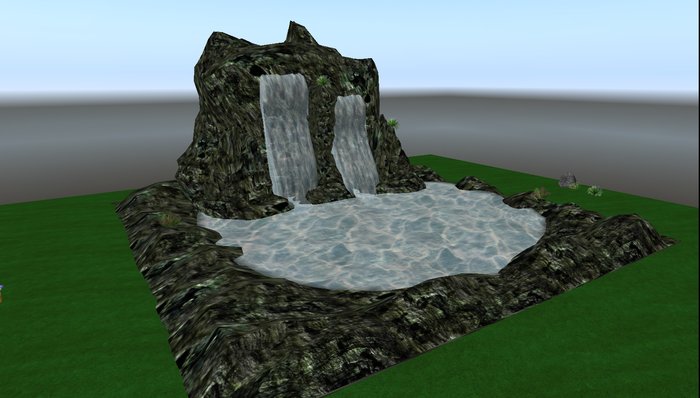 Water Falls With Pond byGabe 