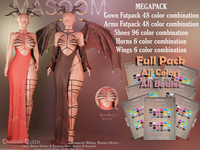 [[ Masoom ]] Colección Crimson Queen - MEGAPACK