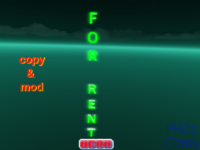 For Rent Rotating Neon